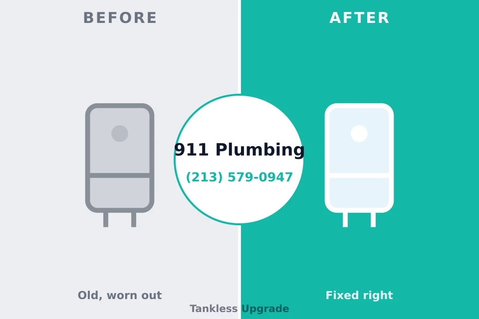 Before and after: plumbing repair Lake Sarasota, FL